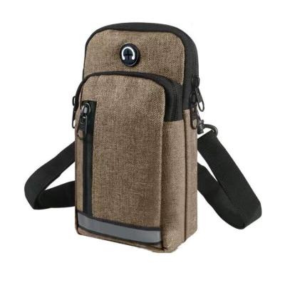 China High Running Protective Men Women Bags For Phone Silver Keys Outdoor Sports Package Bag With Headphone Hole Simple Style Running Band for sale