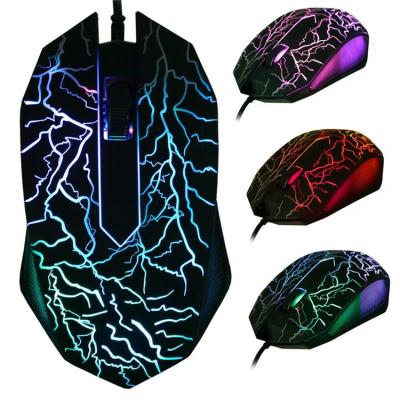 China 3 Button Finger LED Optical Mouse 3200 DPI 3D USB Wired Gaming Mice Computer Mice for sale