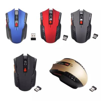 China Optical Finger Wireless Mouse Gaming 6 Keys 2.4GHz Computer Mouse 1600DPI Adjustable For Computer PC Laptop Mice for sale