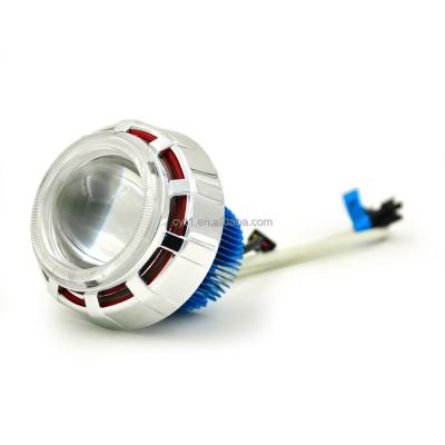 China Top Beam Blue / Angel Red Eyes 18W Led Projector Lens Light Motorcycle Headlight for sale