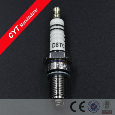 China Motorcycle Ignition D8TC Alloy Steel Motorcycle Spark Plug For Honda/Suzuki/Yamaha Motorcycle Accessories for sale