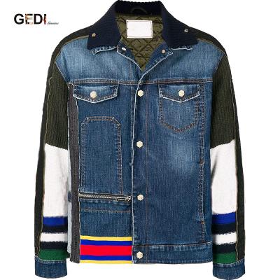 China Hot Sales Breathable Men's Hooded Denim Jacket Jeans Coat New Spring Lattice Jacket for sale