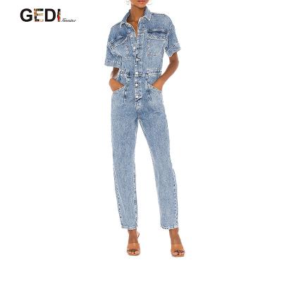 China Fashion High Quality Jeans Pocket Jeans Long Overalls Streetwear Breathable Overall Suspender Pants for sale