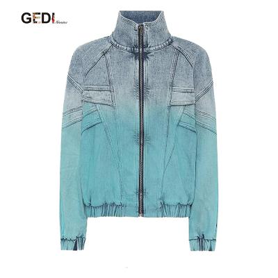 China High Quality Cheap Windproof Custom Iron On Crop Top Lattice Jackets Large For Ladies for sale