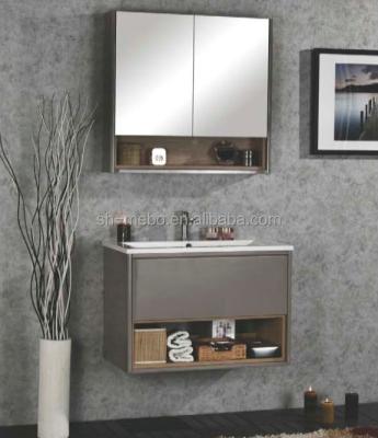 China Modern Morden Wall Hung PU Painting Bathroom Cabinet for sale