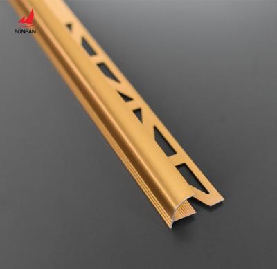 China Modern Tile Trim Accessories Gold Corner Edging Aluminum Floor Trim Decor China Supplier for sale