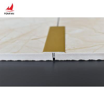 China Modern Trim Transition Aluminum Profile Gold Shape Ceramic Flooring Metal Strips Tile Accessories for sale