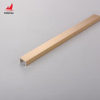 China Modern High Quality Manufacturer Metal U Shape Aluminum Corner Edge Ceramic Tile Trim for sale