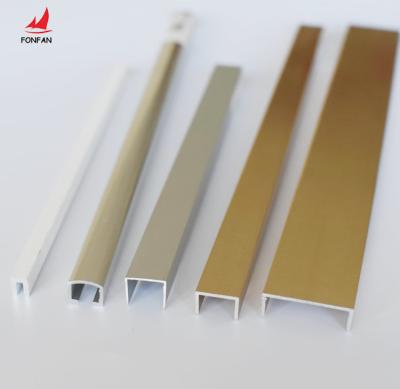 China Modern Aluminum Decorative U Channel Tile Trim Transition Strips Floor Trim Flooring Accessories for sale