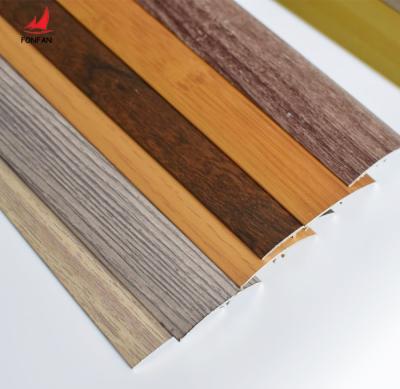 China Modern Wood Floor Accessories Aluminum Effect Tile Trims Floor Trim Transition Strips Metal Profile for sale