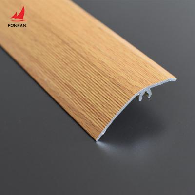 China Modern High Quality Wood Effect Australia Style Transitional Railing Profile Floor Pad Metal Tile Aluminum Trim for sale