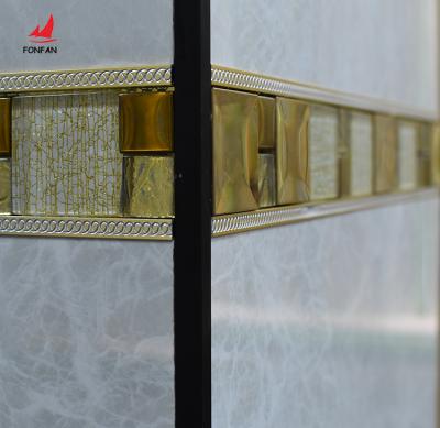 China Modern Glass Trim Tile Trim Mosaic Wall Decor Luxury Strip Supplier In China for sale