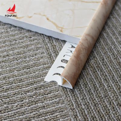 China Narrow Type Modern Plastic Ceramic Floor Tile Protector Corner Accessories Trim Ledge Strips Supplier for sale