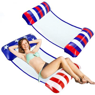 China Foldable Manufacturers Spot Pool Drainage Fun Inflatable Recliner Inflatable Floating Float Bed for sale