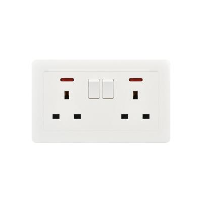 China New Design PC Wall Switch 13A Socket Lamp Switches UK for sale