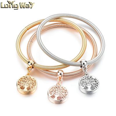 China Elastic Tree Pendant Bracelet Set , Three Pieces Charm Women's Bracelet for sale