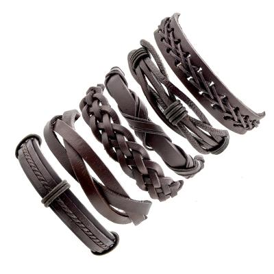 China Fashion Style Fashion Leather Bracelet Men, Women Leather Bracelet, Braided Leather Bracelet for sale