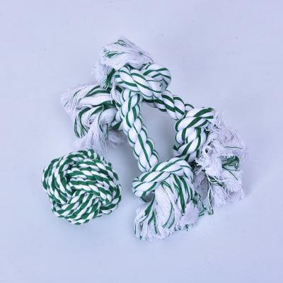 China Best Stocked Christmas Products Tennis Cotton Rope Dog Toys For Chewing Juguetes Para Mascotas for sale