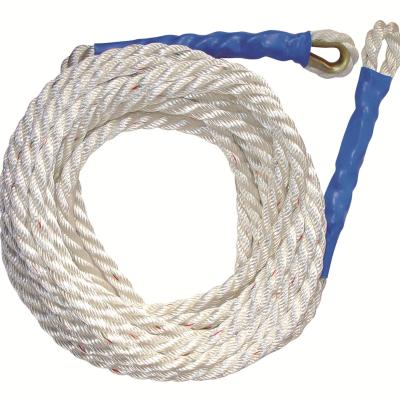 China White PET China 3 Strand Twisted Polyester Hawser Rope For Boat Mooring Or Towing for sale