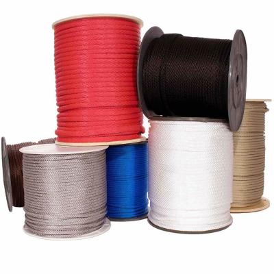 China Nylon Braided PP Ropes PP Polyester Rope 1mm-20mm 3mm 4mm 10mm 16mm for sale