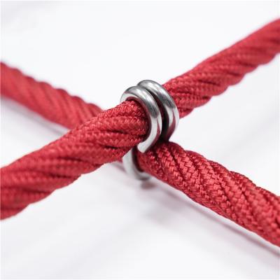 China Polyester & Stainless Steel Wire 6 Wire Soft Playground Playground Equipment 16mm Combination Rope With Steel Wire for sale