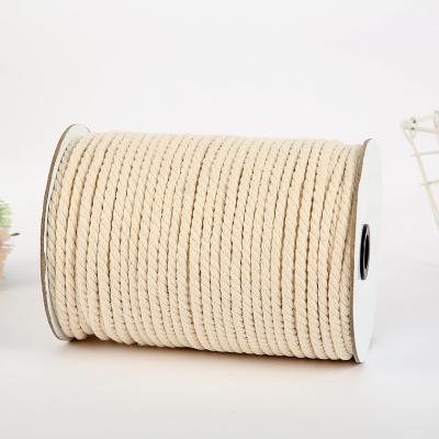 China China Diy Excellent Quality Macrame Cotton Rope 3mm 4mm 5mm 7mm Wholesale 8mm Twisted Rope for sale