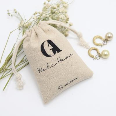 China Custom Logo Jute Bag Manufacturer Packaging Natural Jute Burlap Pouch Tea Soft Black Storage Coffee Gift for sale