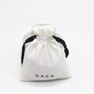 China Custom Brand Logo Sateen Satin Gift Pouch Satin Jewelry Gift Bag Sweet Small for sale