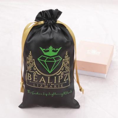 China Recyclable Custom Colors Logo Satin Bags Square Satin Jewelry Bags For Gift for sale