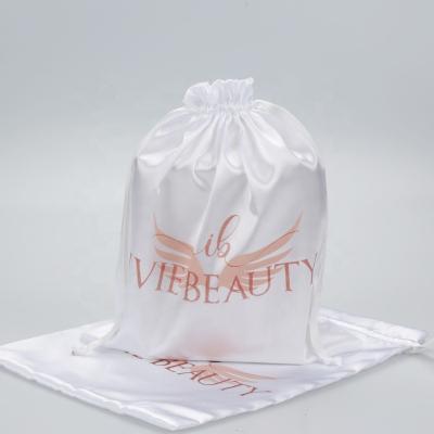 China Recyclable Custom Logo Silky Satin Bags Satin Purse Dust Bag For Clothes for sale