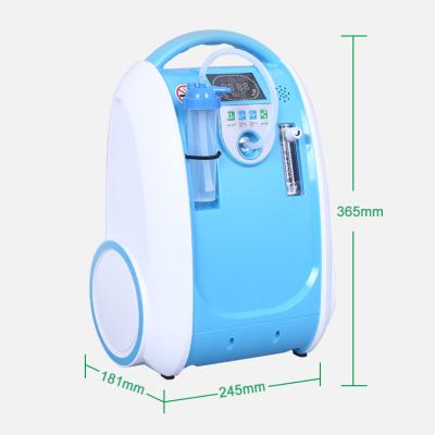 China Zhengzhou Technology Co 1-5l/min outdoor olive home care and electronic home adjust chargeable powered medical grade oxgen concentrator for sale