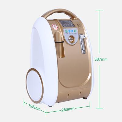 China Professional Home Care Oxygen Concentrator Mini Chargeable Operated 5l Adjust Student Portable Machine for sale