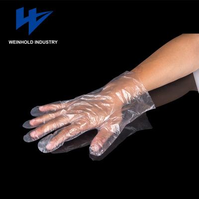 China One use only and high level of recyle in high quality disposable transparent gloves plastic gloves cook for sale