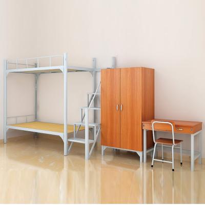 China Modern And Popular Modern Steel Double Deck Bed For Dormitory for sale