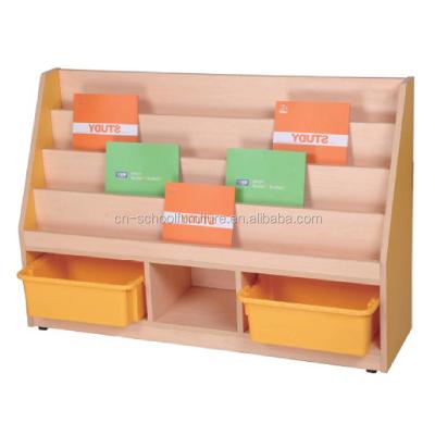 China PANEL Wooden Book Shelves Library Furniture for sale