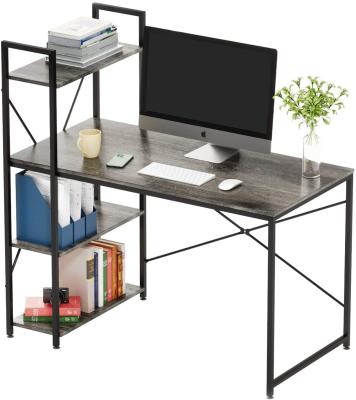 China JS Foldable Computer Desk With Shelves , Desk With Storage for sale