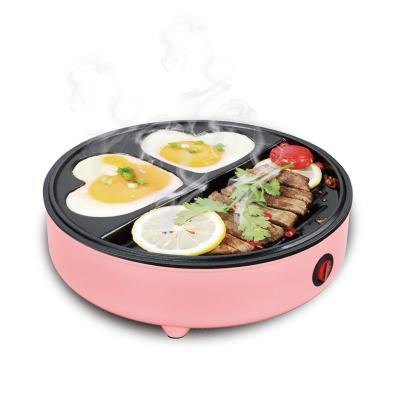 China Easily Cleaned Non-Stick BBQ Frying Pan Electric Grill HG-501 Multifunctional Home Sandwich Maker 3 in 1 Breakfast Maker for sale