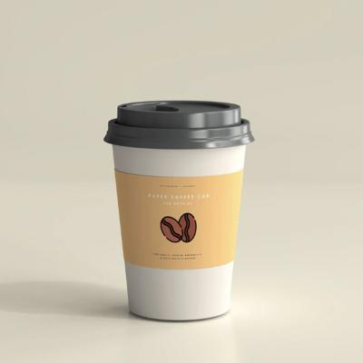 China Custom Color Print Disposable Paper Cup Recyclable Take Away Coffee Packaging Paper Cups All Sizes Wholesale Paper Cup for sale