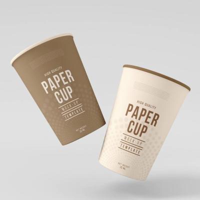 China 6oz 8oz 9oz 12oz 16oz Wall Coffee Disposable Paper Cup Packaging Recyclable Custom Biodegradable Double Paper Cups for Hot Drinks for sale