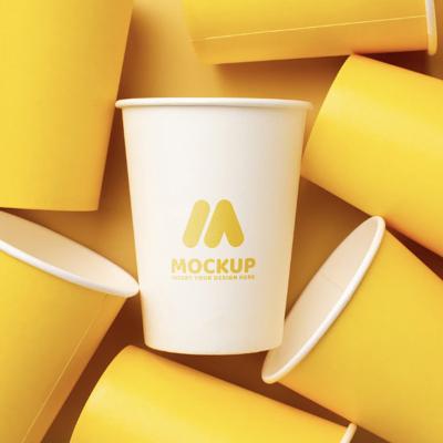 China Wholesale Recyclable Factory Kraft Paper Disposable Cup With Customized Logo for sale