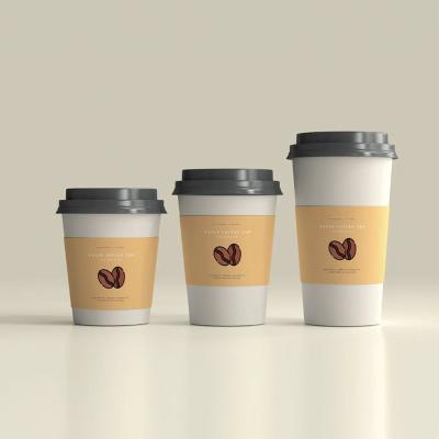 China High Quality Recyclable Logo Professional Film Disposable Paper Cup Drink Custom Mug Save Freight Cost for sale