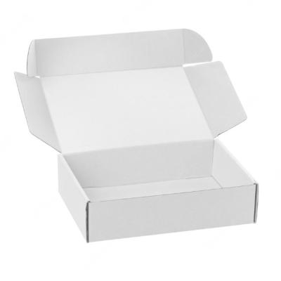 China Recycled Materials Wholesale Custom Logo Printed Small Size Unique Plain Corrugated Shipping Boxes Cardboard Skin Care Advertisement Clothing Packing Box for sale