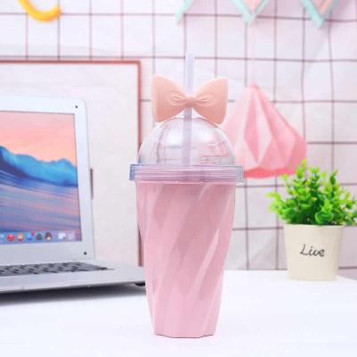 China Wholesale 450ml Cartoon Kids Mug Plastic Single Cup for sale