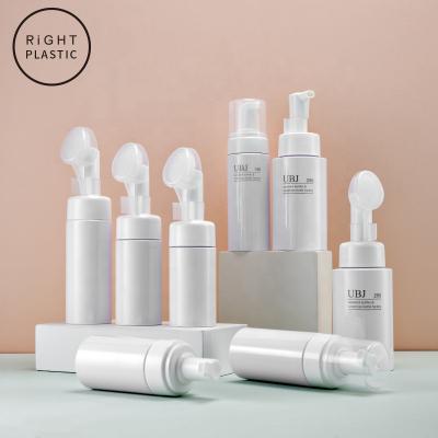 China Wholesale Cosmetic White Plastic PET Foam Pump Bottle 30ml 60ml 80ml 100ml 150ml 200ml 250ml for sale