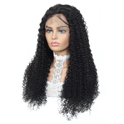 China Curly Curly Original Asian Human Cuticle Aligned Human Hair Wig With Kinky Curls Wholesale Transparent Full Lace Headband Women Wigs Ready To Ship for sale