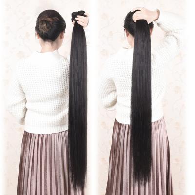 China 40 Inch Raw Indian Straight Single Distributor Cuticle Aligned Hair Extension 8a 10a Hair Weave Bundles Double Drawn for sale