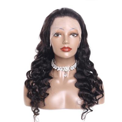 China Straight Body Wave 2021 Style Natural Color 13x4 Lace Front Plucked Brazilian Human Hair Wigs Pre Remy Body Wave Lace Wig With Baby Hair for sale