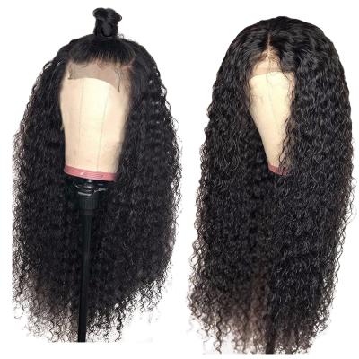 China Curly Curly Factory Price Direct Human Virgin Hair Wig Cuticle Aligned Curly Curls Wholesale Swiss 4*4 Lace Closure Wig For Black Women for sale