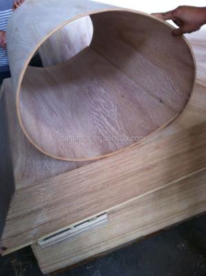 China Indoor Consmos Curved Plywood 10mm, Side Bending Plywood, Flexible Plywood for sale