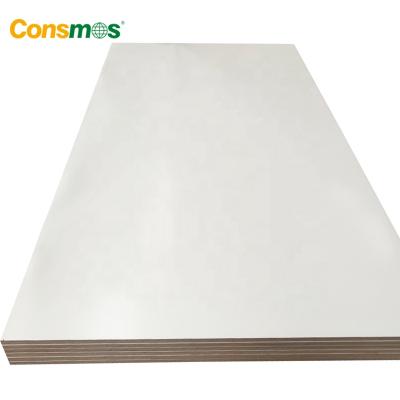 China 18mm Melamine Plywood White Board Moisture Proof Moisture Proof for Furniture and Cabinet for sale